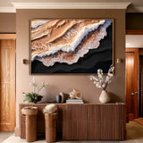 Amber Ocean Waves Wall Art - Tailored Canvases - Flyclothing LLC