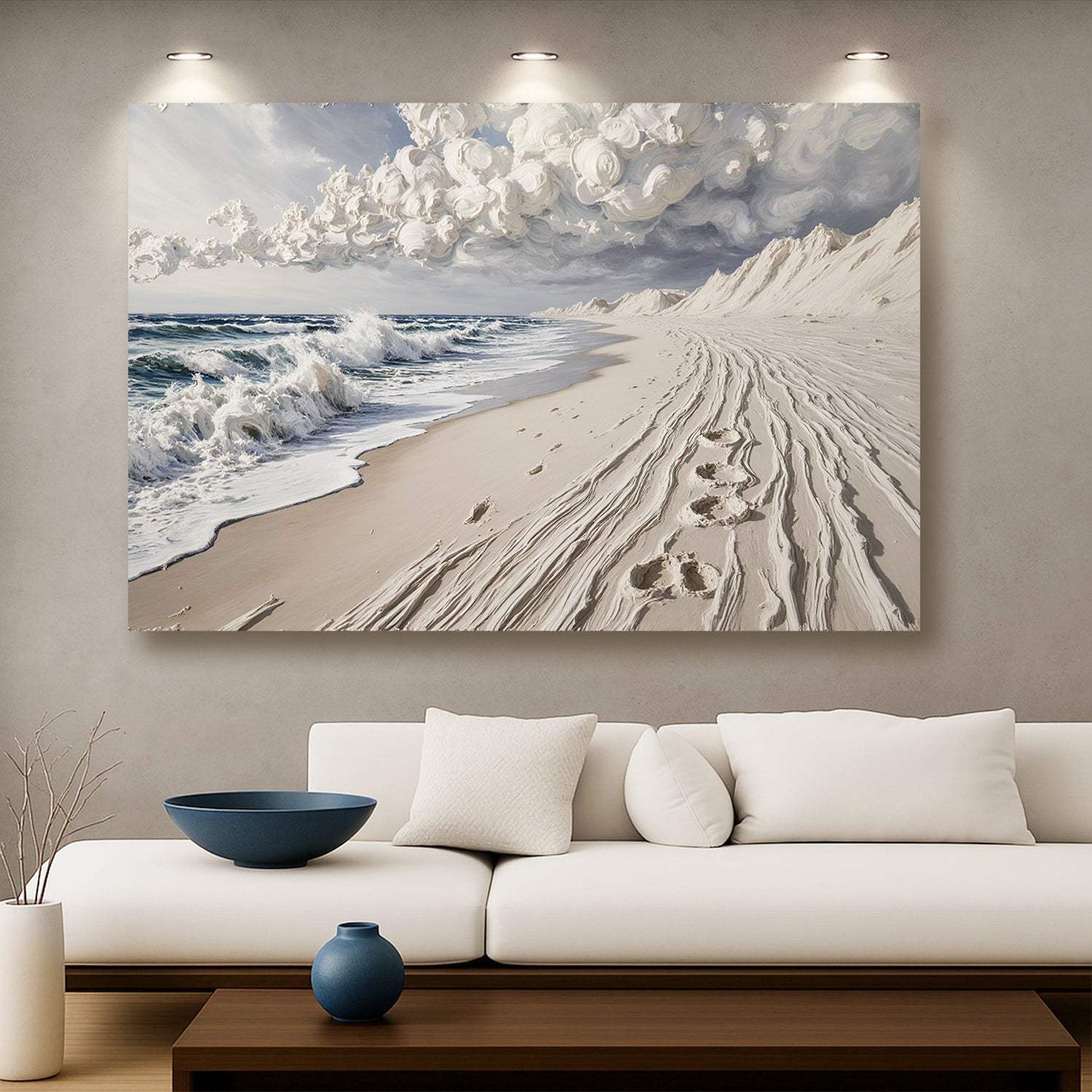 Footprints in the Sand Wall Art - Tailored Canvases - Flyclothing LLC