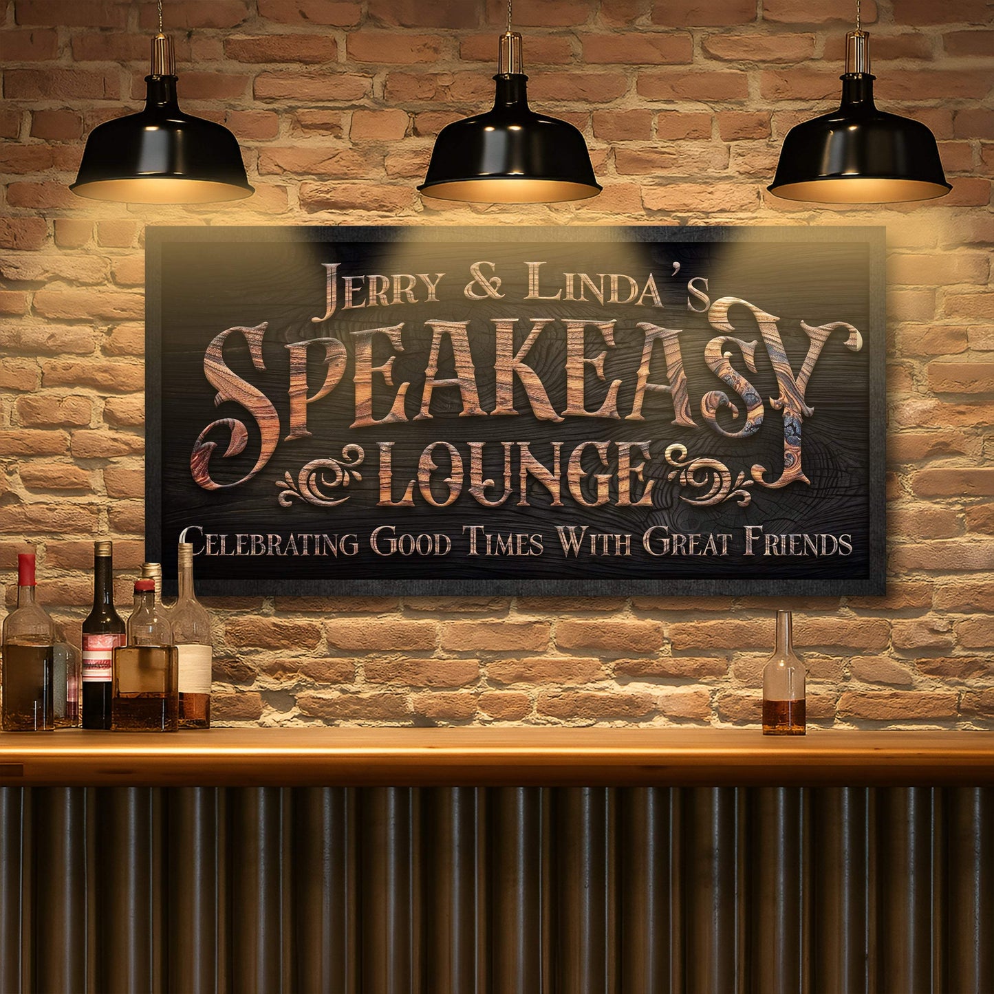 Speakeasy Lounge Wall Sign - Tailored Canvases - Flyclothing LLC