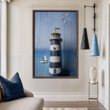 Wooden Lighthouse Coastal Wall Art III - Tailored Canvases - Flyclothing LLC