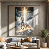 3D Horse Faith Wall Art II - Tailored Canvases - Flyclothing LLC