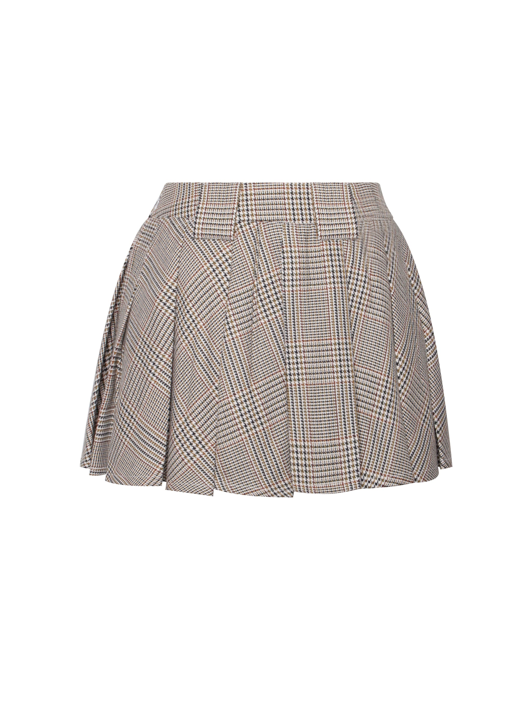 Oaklyn Plaid Pleated Mini Skort