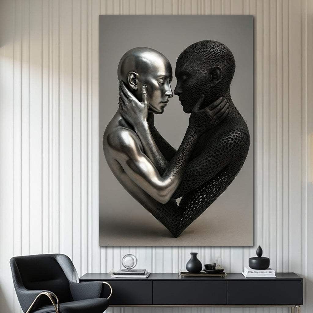 Eternal Love Figure Abstract Wall Art VIII - Tailored Canvases - Flyclothing LLC