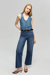 Blue Horizon Denim Vest HJ903 - Hey Joanie - Flyclothing LLC