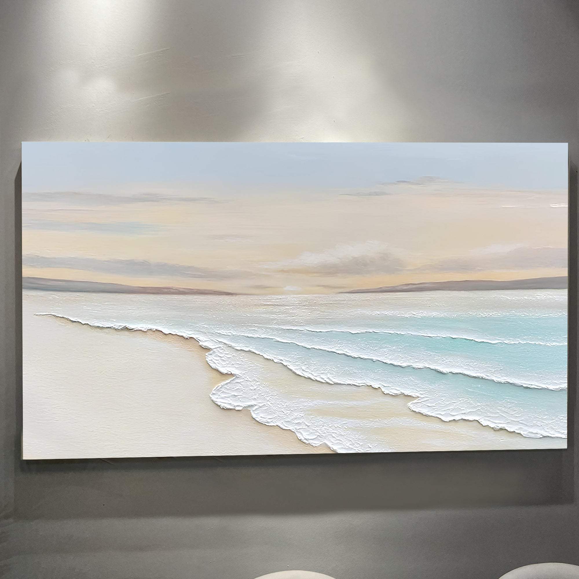 Serene Ocean Wave Coastal Wall Art IV - Tailored Canvases - Flyclothing LLC