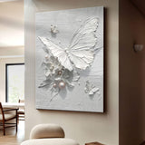 White Butterfly Wall Art - Tailored Canvases - Flyclothing LLC