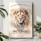 Galatians 2:20 - Christ Who Lives In Me Faith Sign - Tailored Canvases - Flyclothing LLC