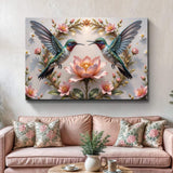 3D Hummingbirds Wall Art VI - Tailored Canvases - Flyclothing LLC