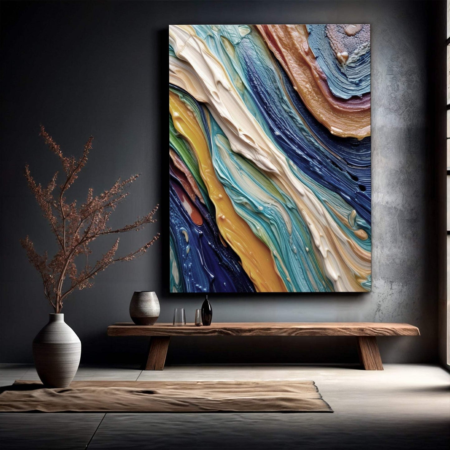 Ocean Waves Wall Art - Tailored Canvases - Flyclothing LLC