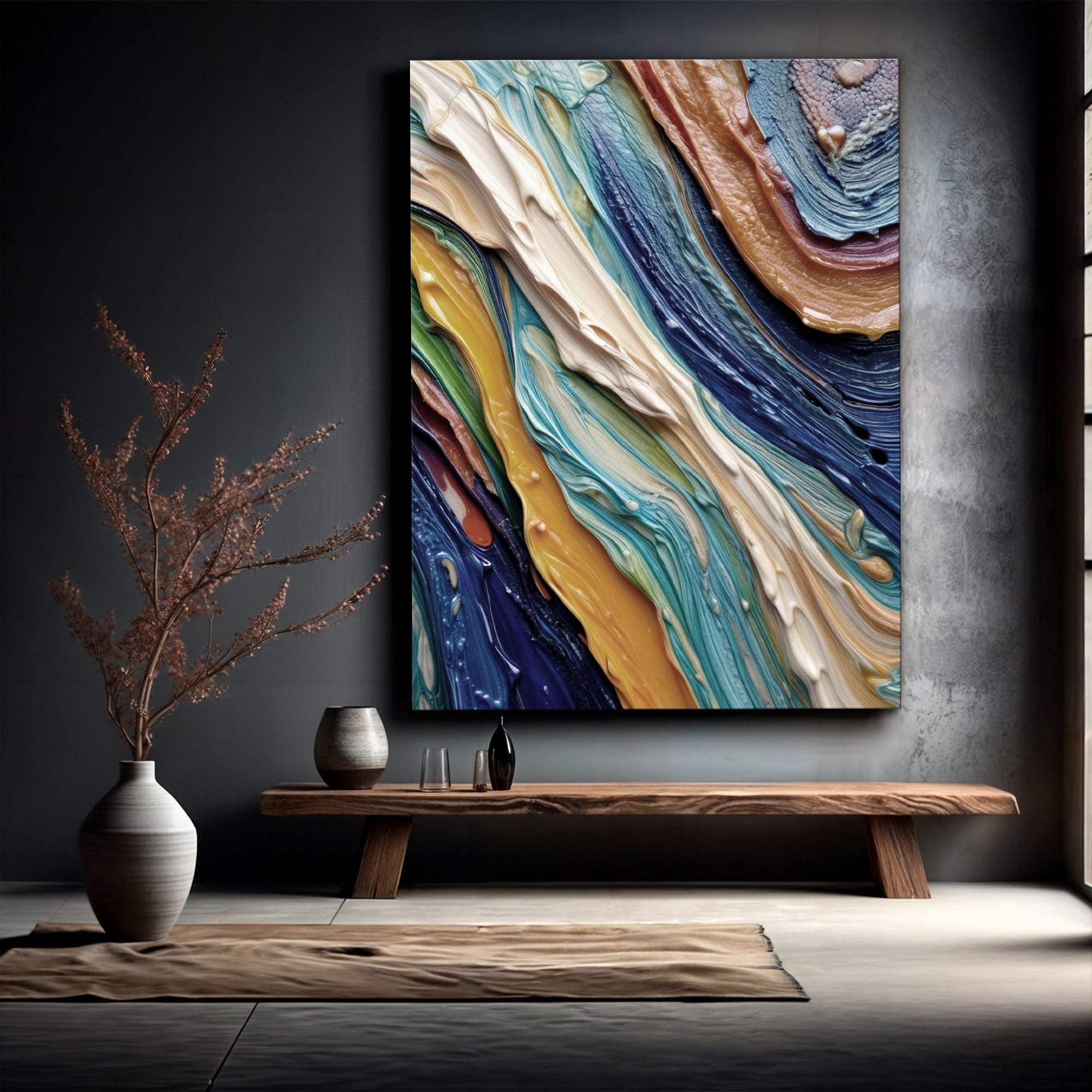 Ocean Waves Wall Art - Tailored Canvases - Flyclothing LLC