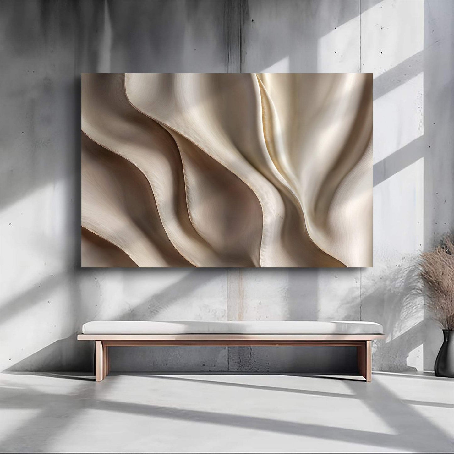 Beyond the Surface – 3D Abstract Waves Wall Art - Tailored Canvases - Flyclothing LLC