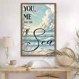 You Me and the Sea Coastal Sign III - Tailored Canvases - Flyclothing LLC
