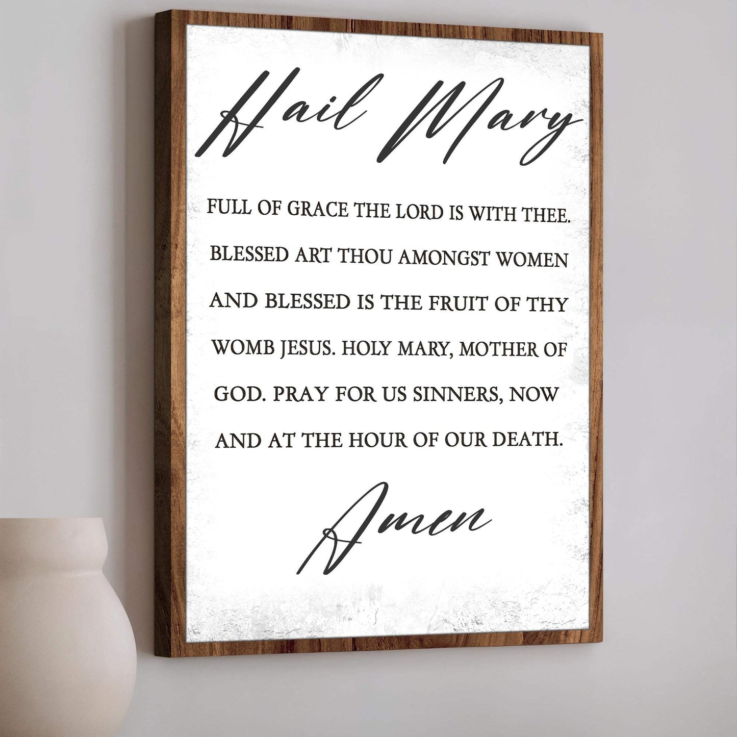 The Hail Mary Faith Sign - Tailored Canvases - Flyclothing LLC