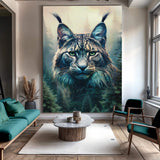 Lynx Double Exposure Wall Art - Tailored Canvases - Flyclothing LLC