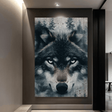 Wolf Double Exposure Wall Art III - Tailored Canvases - Flyclothing LLC