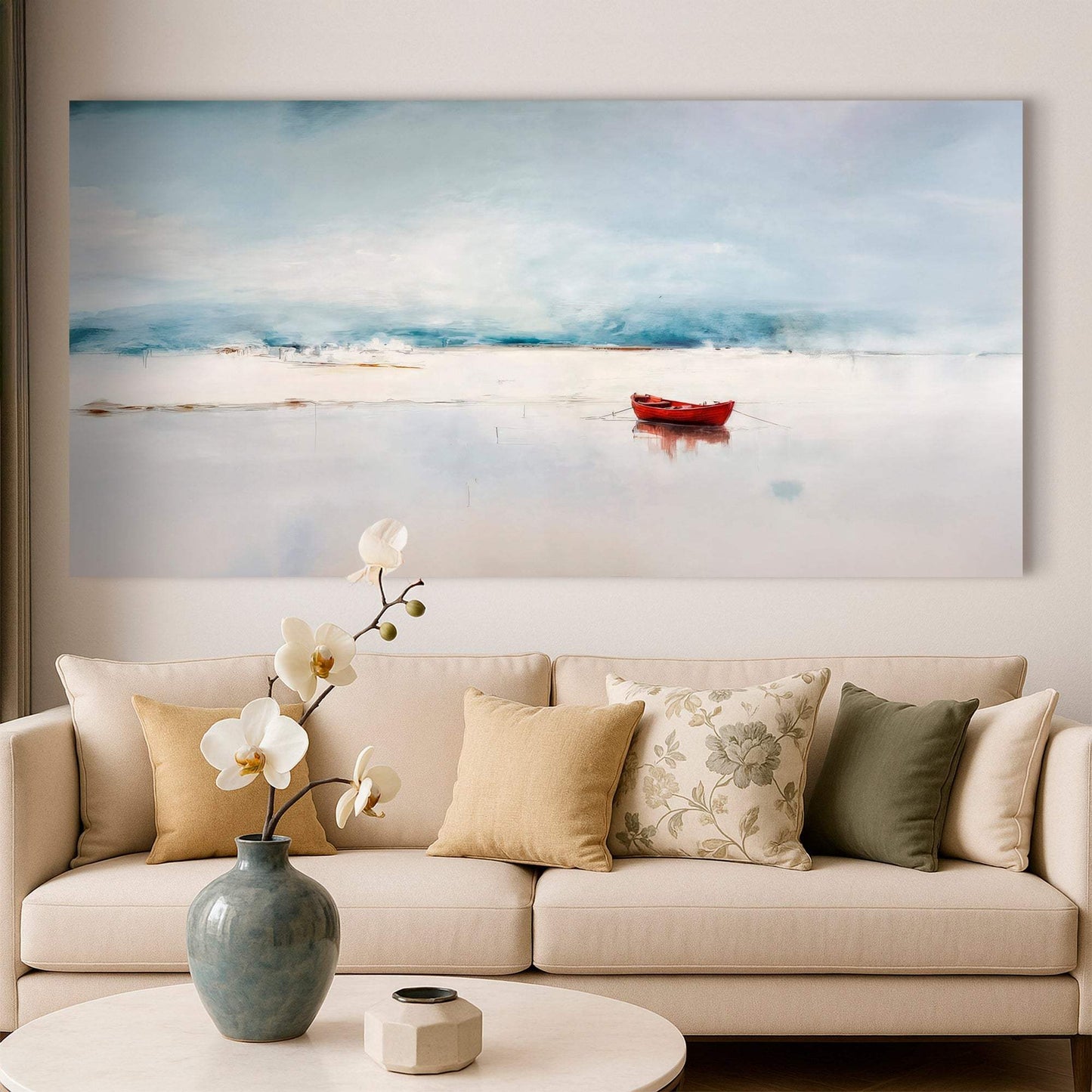 Misty Morning Abstract Wall Art - Tailored Canvases - Flyclothing LLC