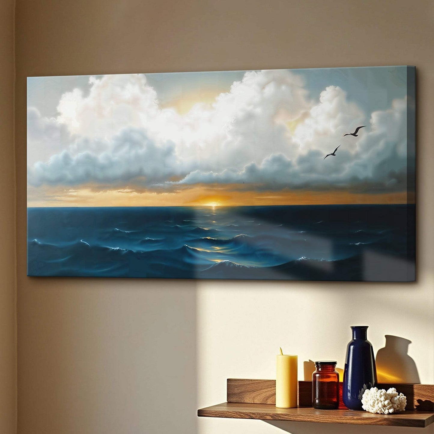 Waterscape Abstract Wall Art II - Tailored Canvases - Flyclothing LLC