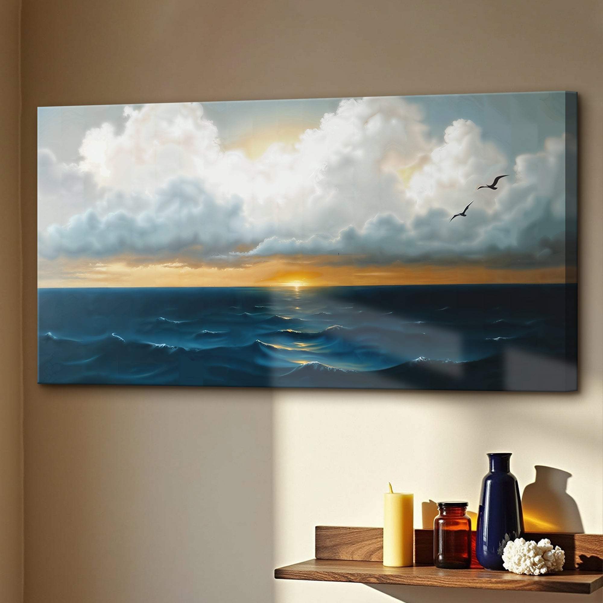 Waterscape Abstract Wall Art II - Tailored Canvases - Flyclothing LLC