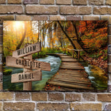 To The Woods Family Names Sign - Tailored Canvases - Flyclothing LLC