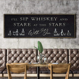 Sip Whiskey With You Bar Sign II - Tailored Canvases - Flyclothing LLC