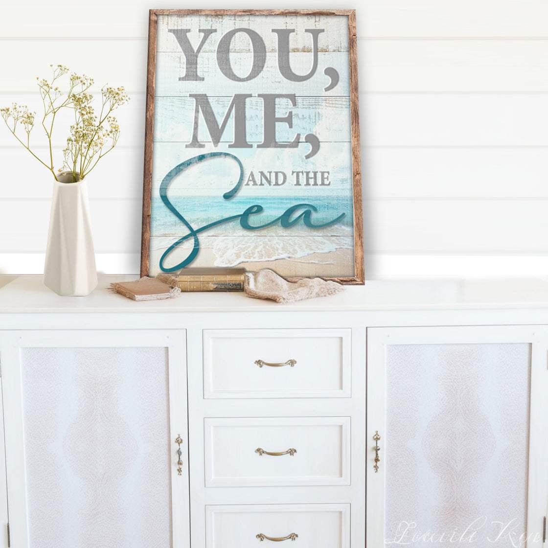 You Me and the Sea Coastal Sign II - Tailored Canvases - Flyclothing LLC