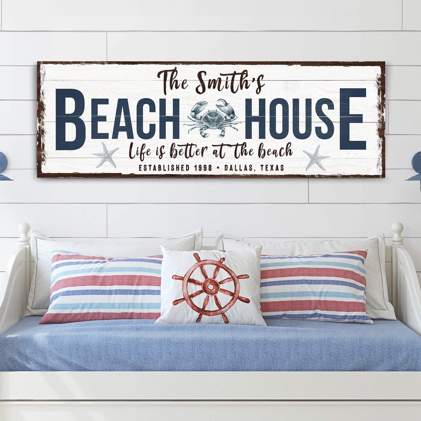 Personalized Beach House Sign - Tailored Canvases - Flyclothing LLC