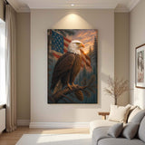 Sentinel of the Pines Eagle Wall Art - Tailored Canvases - Flyclothing LLC
