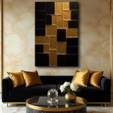 Contemporary Black and Gold Wall Art II - Tailored Canvases - Flyclothing LLC
