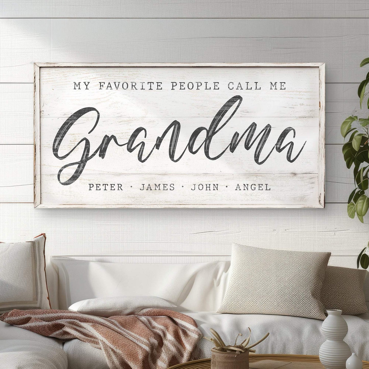 My Favorite People Call Me Grandma Sign II - Tailored Canvases - Flyclothing LLC