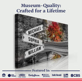 Autumn Bridge Family Names Sign - Tailored Canvases - Flyclothing LLC