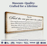 Find The One You Can't Live Without Family Sign II - Tailored Canvases - Flyclothing LLC