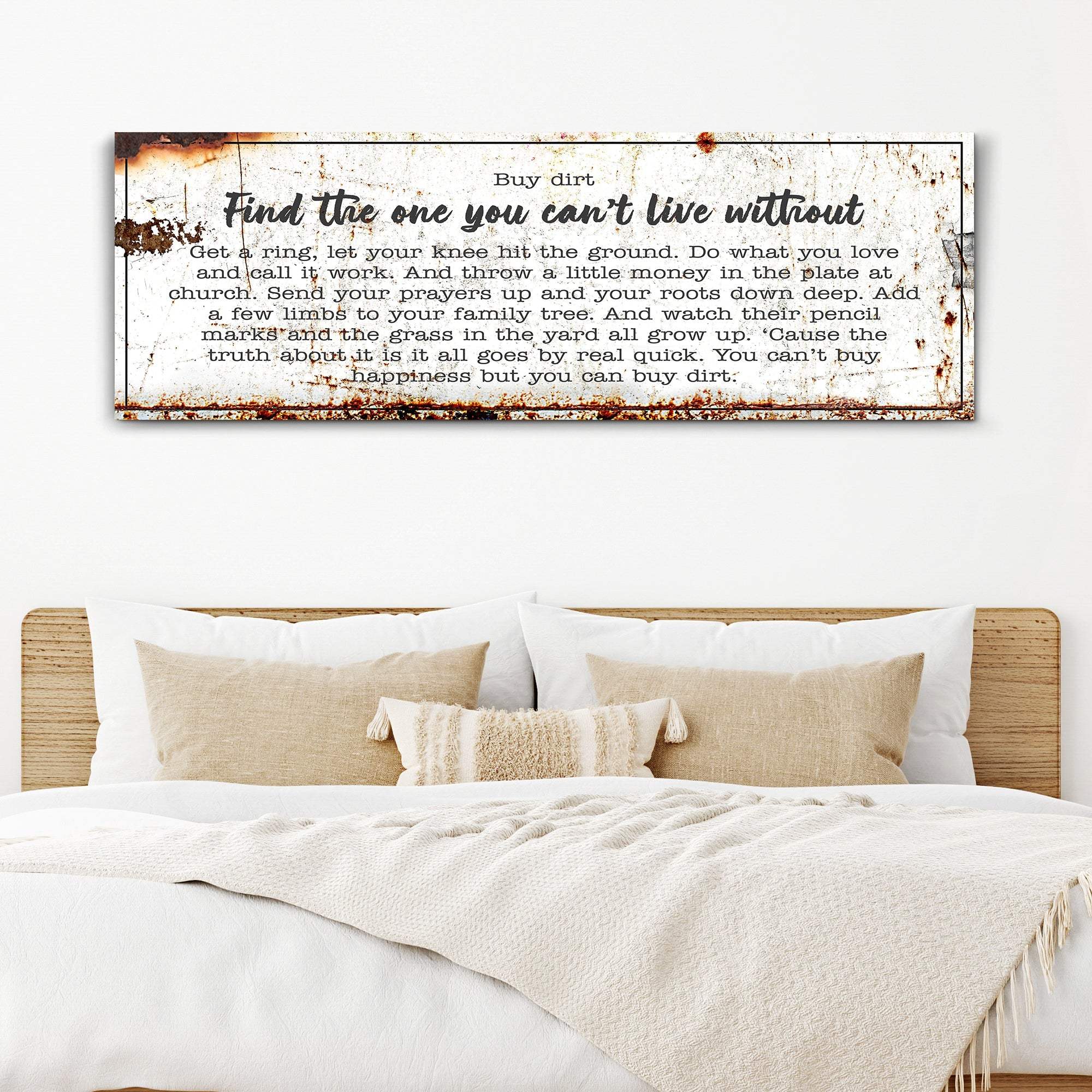 Find The One You Can't Live Without Family Sign - Tailored Canvases - Flyclothing LLC