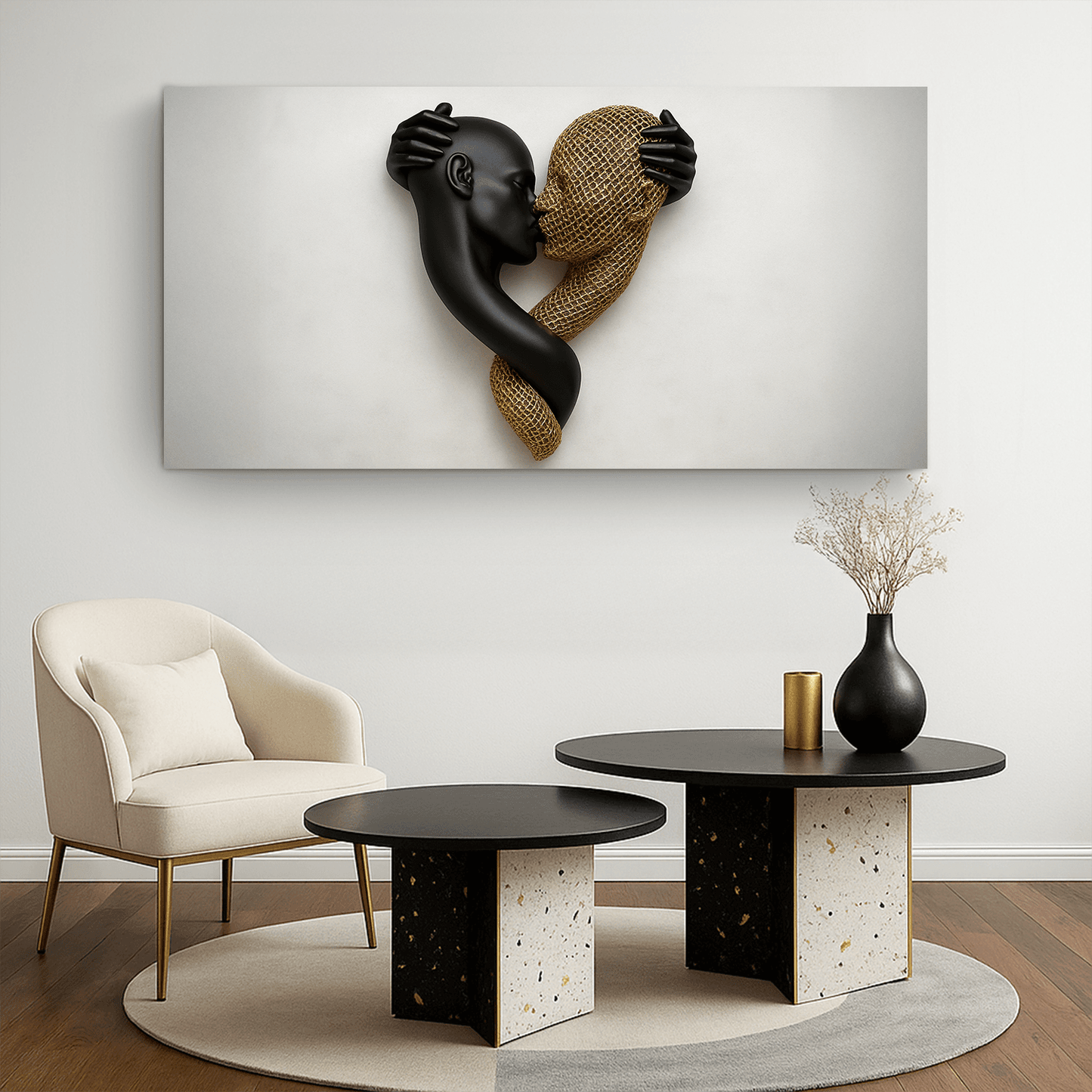 Eternal Love Figure Abstract Wall Art IV - Tailored Canvases - Flyclothing LLC