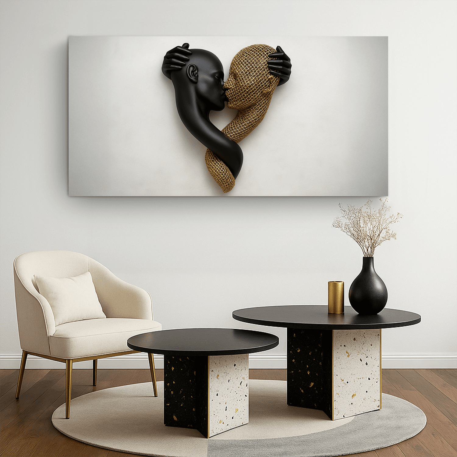 Eternal Love Figure Abstract Wall Art IV - Tailored Canvases - Flyclothing LLC