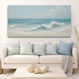 Serene Ocean Wave Coastal Wall Art VIII - Tailored Canvases - Flyclothing LLC