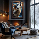 3D Wolf Wall Art - Tailored Canvases - Flyclothing LLC
