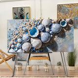 Sea Shells Modern Coastal Wall Art II - Tailored Canvases - Flyclothing LLC