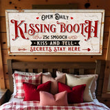 Vintage Rustic Kissing Booth Sign IV - Tailored Canvases - Flyclothing LLC