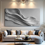 Stormy Gray Minimalist Wall Art - Tailored Canvases - Flyclothing LLC