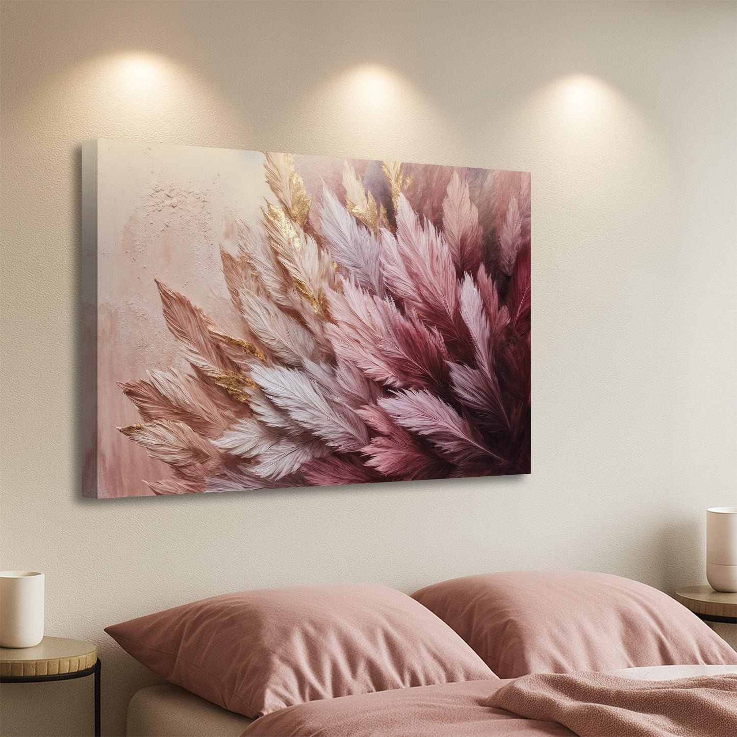 Feather Symphony Wall Art - Tailored Canvases - Flyclothing LLC