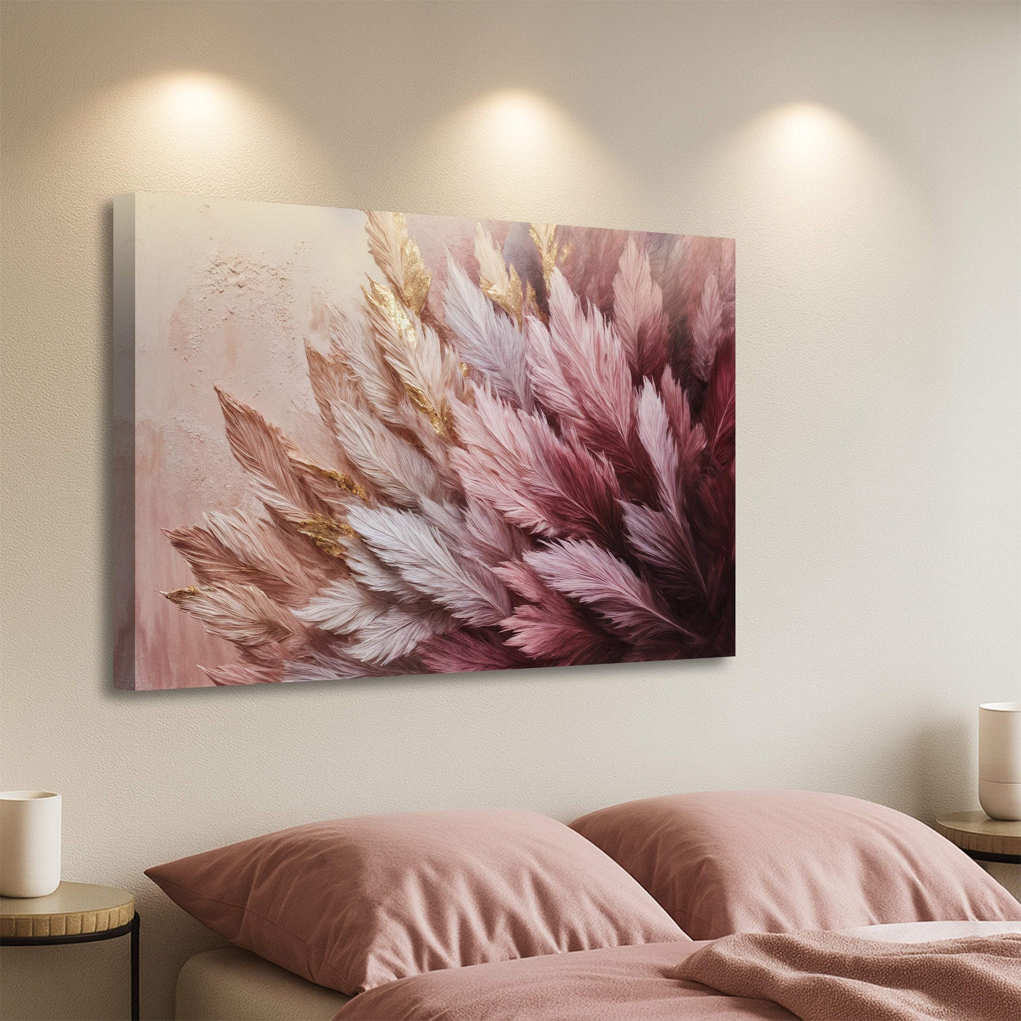 Feather Symphony Wall Art - Tailored Canvases - Flyclothing LLC