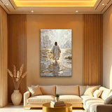 Jesus Christ Walking On Water Faith Wall Art IV - Tailored Canvases - Flyclothing LLC