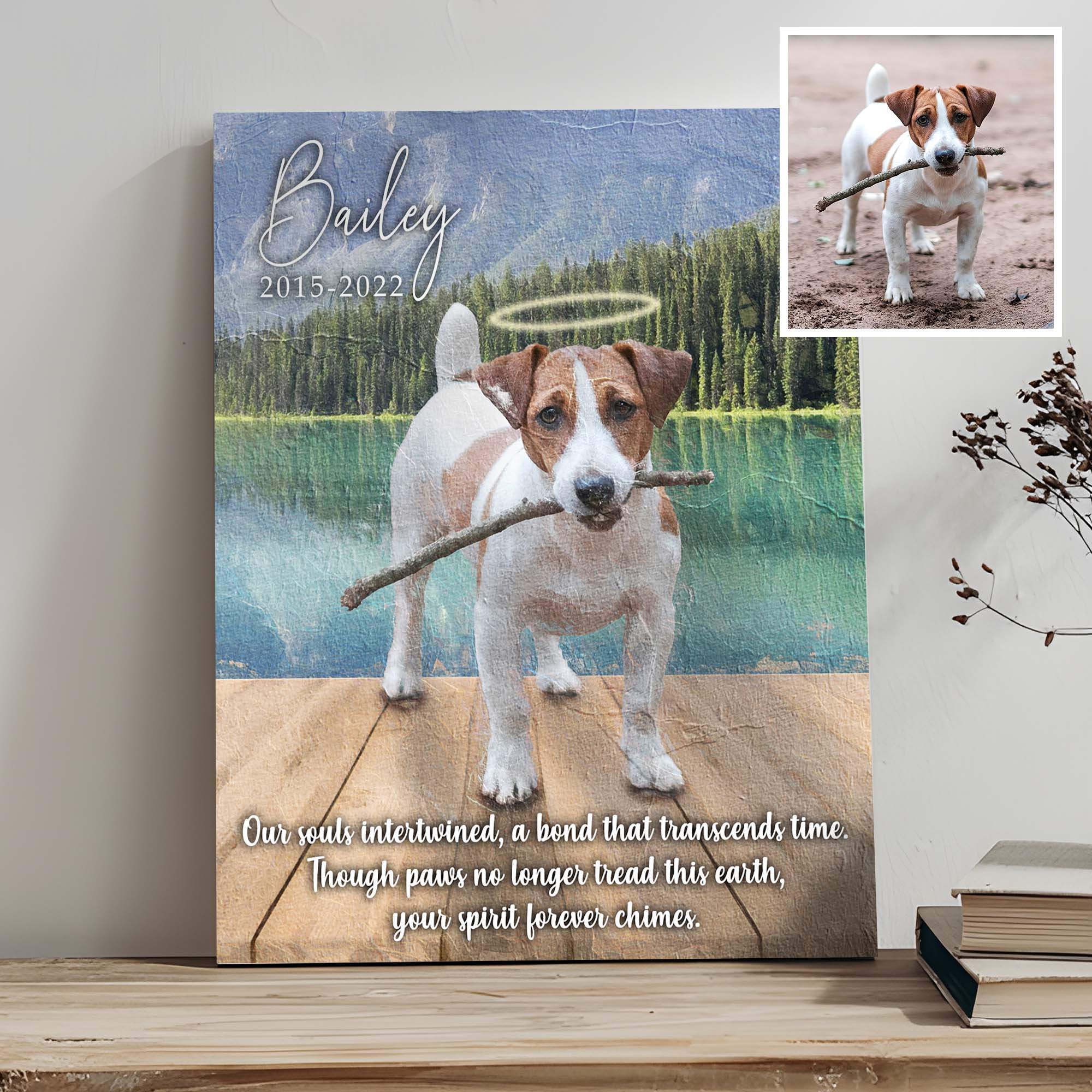 Pet Memorial Sign A Bond That Transcends Time - Tailored Canvases - Flyclothing LLC
