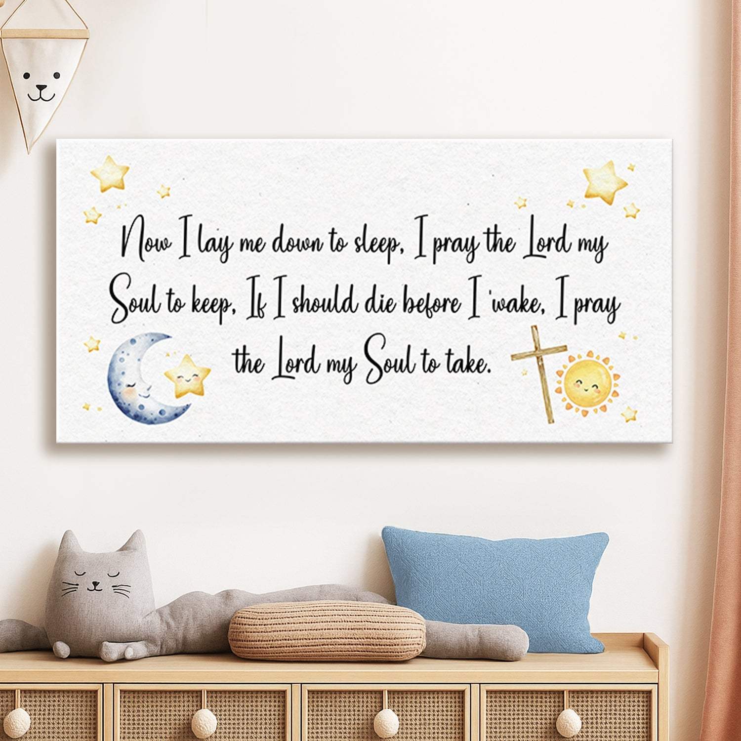 I Lay Me Down To Sleep Faith Sign - Tailored Canvases - Flyclothing LLC