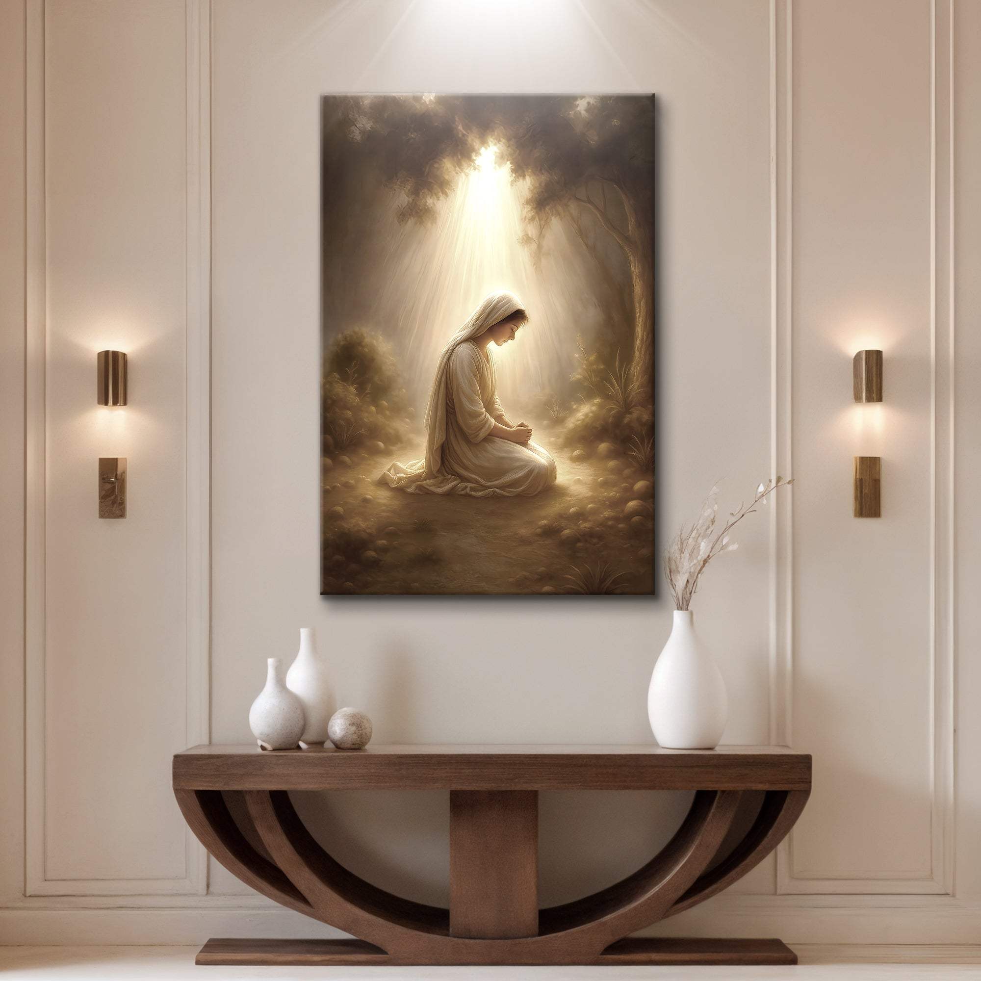 Mary Praying Faith Wall Art II - Tailored Canvases - Flyclothing LLC
