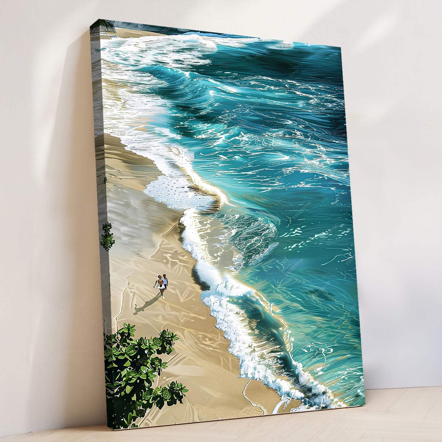 Beachfront Painting Coastal Wall Art II - Tailored Canvases - Flyclothing LLC