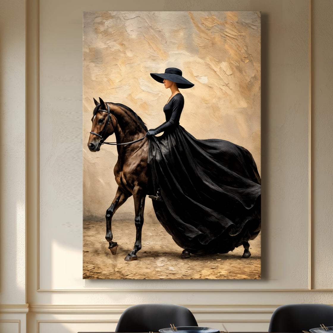 Elegant Equestrian Wall Art - Tailored Canvases - Flyclothing LLC