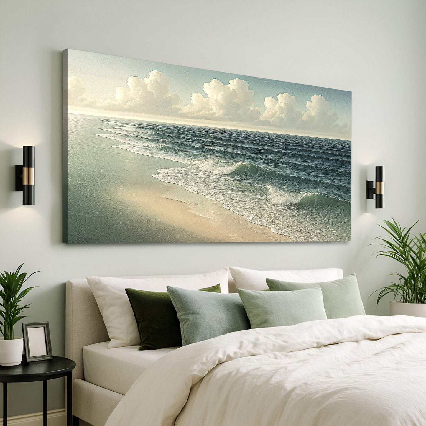 Beach Shoreline Coastal Wall Art VI - Tailored Canvases - Flyclothing LLC