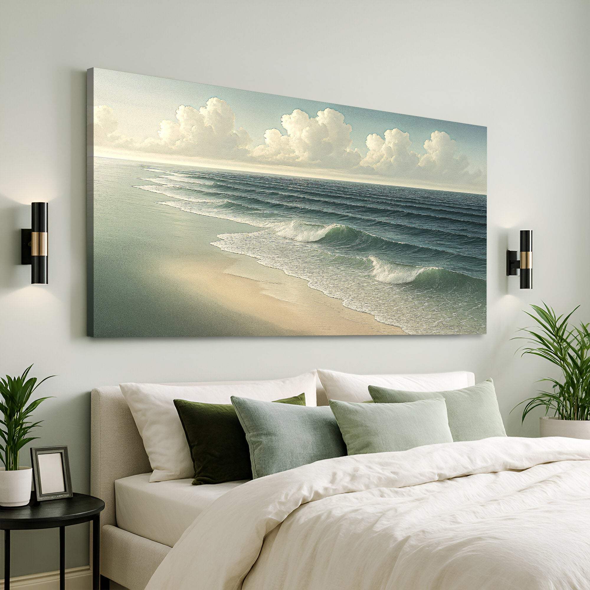 Beach Shoreline Coastal Wall Art VI - Tailored Canvases - Flyclothing LLC