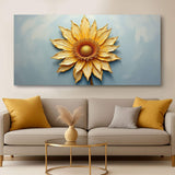 Golden Dandelion Minimalist Abstract Wall Art II - Tailored Canvases - Flyclothing LLC